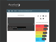 Tablet Screenshot of barefoottheology.com